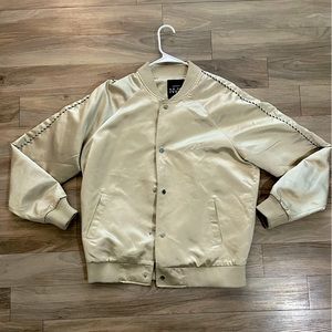 Medium Champagne Gold Bomber Jacket